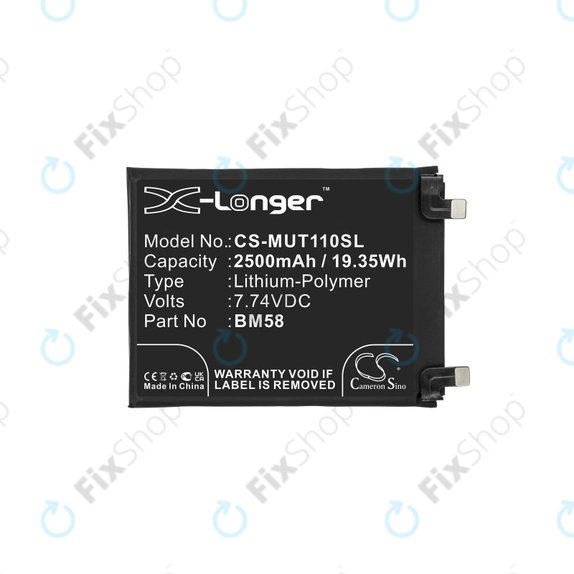 Xiaomi 11T Pro - Baterie BM58 2500mAh HQ