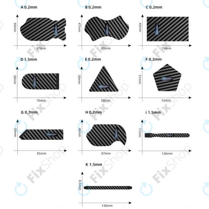 iFixes - Unealtă de Deschidere Ultra-Subțire din Carbon G