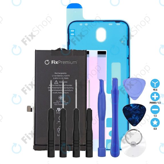 Baterie pentru iPhone 12, 12 Pro, 2815mAh, Adeziv (Adhesive), Unelte, FixPremium