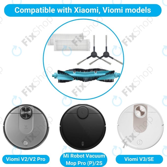 Xiaomi Viomi V2, V2 Pro, V3, SE, Mi Robot Vacuum Mop Pro (P), 2S - Set standard