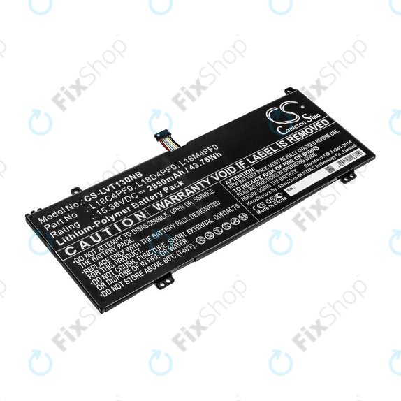 Baterie pentru Lenovo ThinkBook 13s, 14s, 2850mAh, Li-Pol, 15.36V, L18C4PF0, HQ