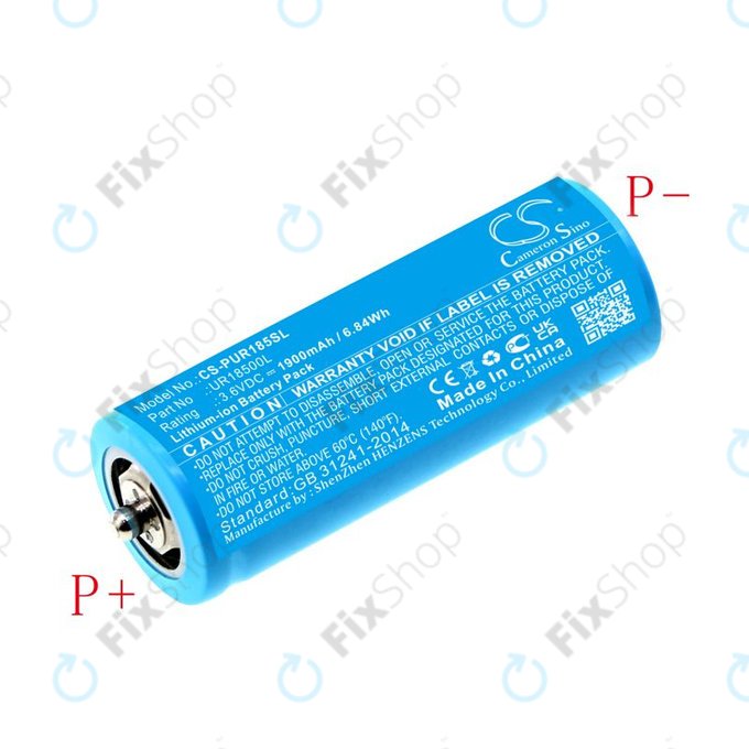 Baterie pentru Braun Silk-épil 5, Silk-épil 7, Silk-épil 9, 1900mAh, Li-Ion, 3.6V, UR18500L, HQ
