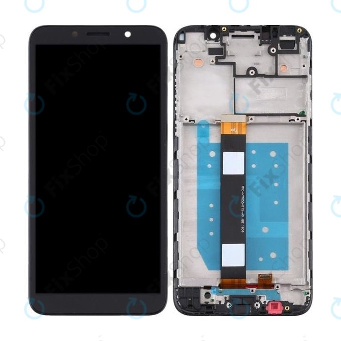 Motorola Moto E6 Play - Ecran LCD + Sticlă Tactilă + Ramă (Black) TFT