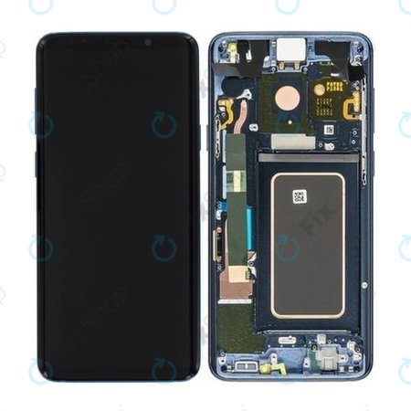 Samsung Galaxy S9 Plus G965F, G965FD - Ecran LCD + Sticlă Tactilă + Ramă (Coral Blue) - GH97-21691D, GH97-21722D, GH97-21692D Genuine Service Pack
