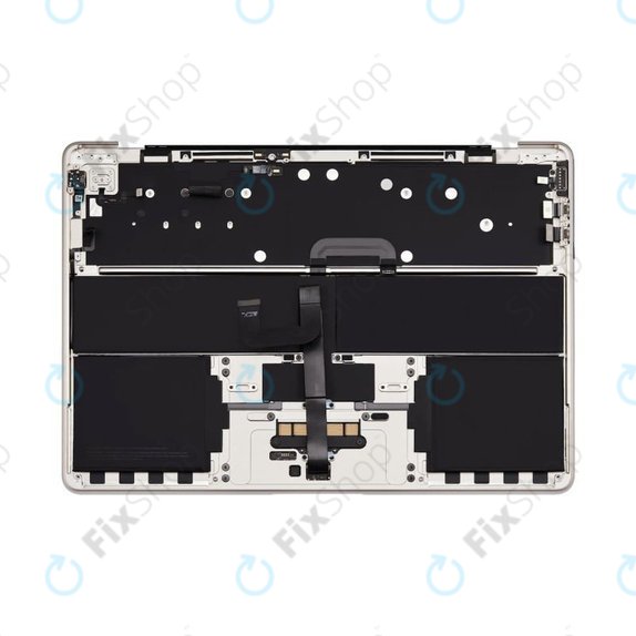 Ramă superioară tastatură pentru MacBook Air 13", A3113 (2024), cu tastatură US și baterie, Starlight, 661-40229, Genuine Apple