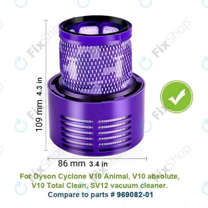Dyson V10 - Filtru de praf