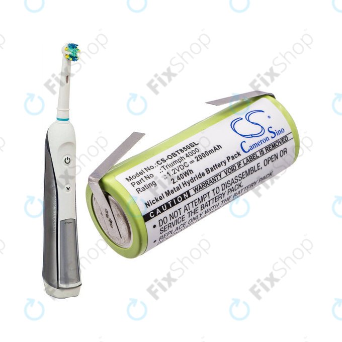 Baterie pentru Oral-B Triumph 4000, 2000mAh, Ni-MH, 1.2V, 3761, HQ