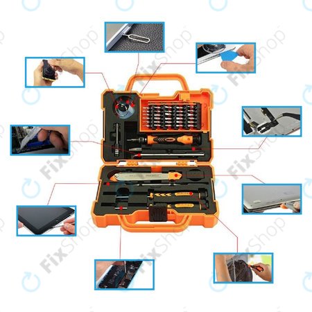 Jakemy JM-8139 - Set de Unelte de service pentru servicii electronice în Valiză Profi 45în1