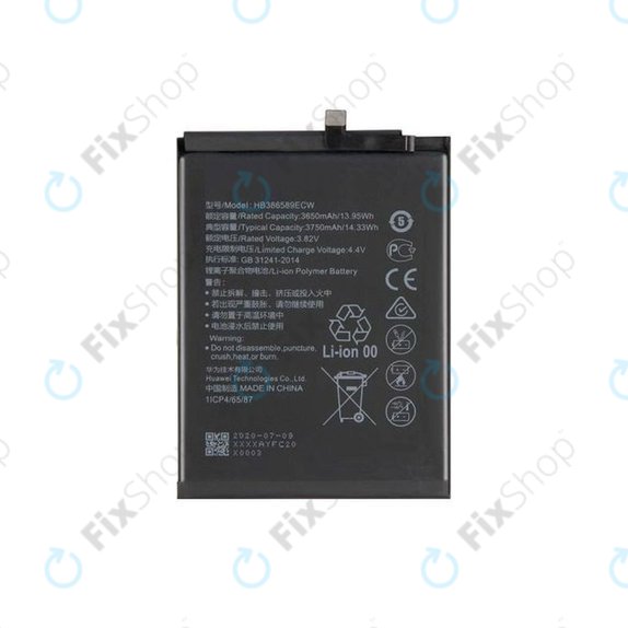 Huawei Honor Play, Mate 20 Lite, Nova 3, Nova 5T, P10 Plus, View 10 - Baterie HB386589ECW 3750mAh