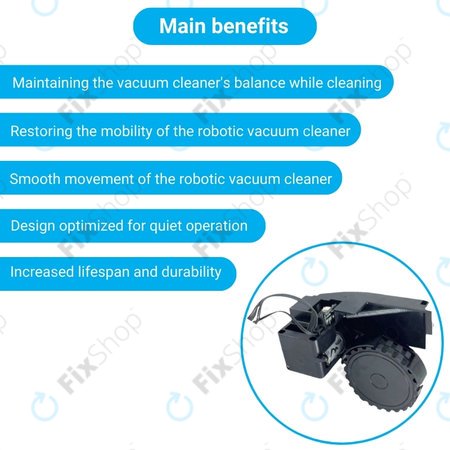 Roidmi EVE Plus - Roată cu Motor (Stânga) (Negru)