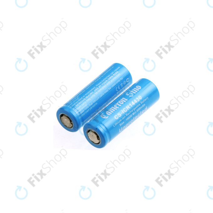 Baterie reîncărcabilă, 2 buc, 650mAh, Li-ion, 3.7V, 14430, HQ