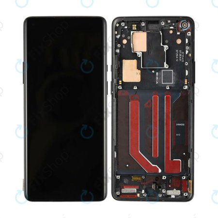OnePlus 8 Pro - Ecran LCD + Sticlă Tactilă + Ramă (Black) OLED