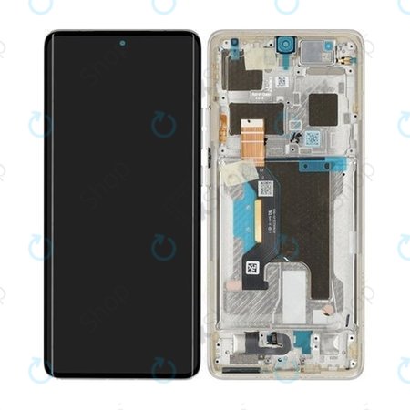 Motorola Edge 50 Ultra - Ecran LCD + Sticlă Tactilă + Ramă (Nordic Wood) - 5D68C24484 Genuine Service Pack