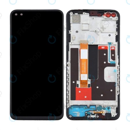 Oppo Reno 4 Z 5G - Ecran LCD + Sticlă Tactilă + Ramă (Ink Black) TFT