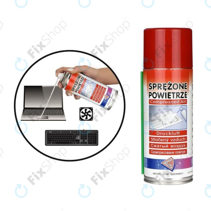 Micro Chip Electronic - Aer comprimat pentru curățarea electronicelor - 800ml