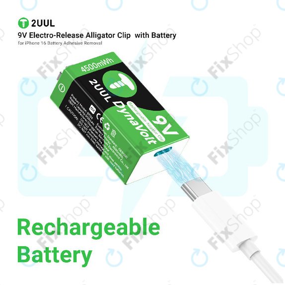 Clemă crocodil cu declanșare electrică 9V, 2UUL BT04