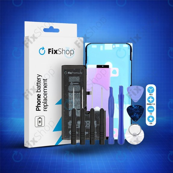 Baterie pentru iPhone XS, 2658mAh, Adeziv (Adhesive), Unelte, FixPremium