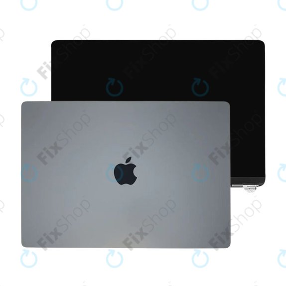 Display LCD pentru MacBook Air 13", A3113 (2024), cu sticlă frontală și capac, Space Gray, 661-40278, Genuine Apple