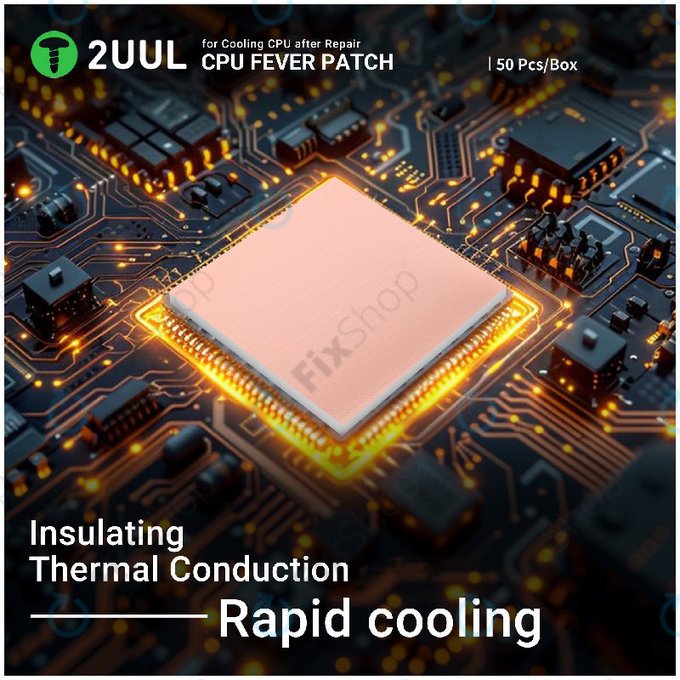 Pad termic pentru CPU, răcire, 2UUL SC09, 17x15x1.5mm