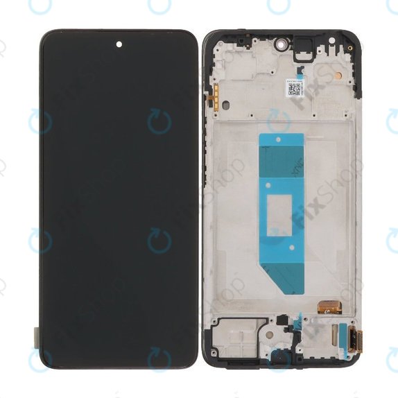 Ecran OLED pentru Xiaomi Redmi Note 14 4G, Black, Sticlă tactilă cu ramă