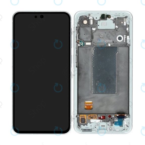 Samsung Galaxy A56 A566E - Ecran LCD + Sticlă Tactilă + Ramă (Awesome Lightgray) OLED