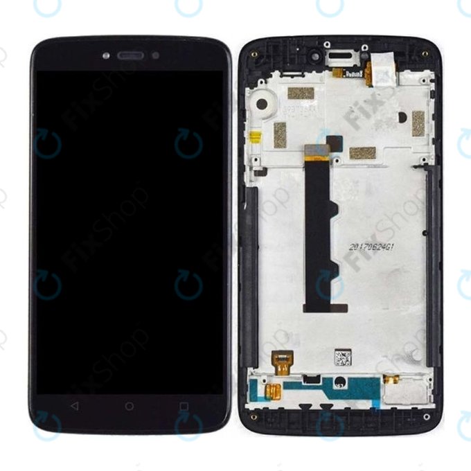 Motorola Moto C XT1754 - Ecran LCD + Sticlă Tactilă + Ramă (Gray) TFT
