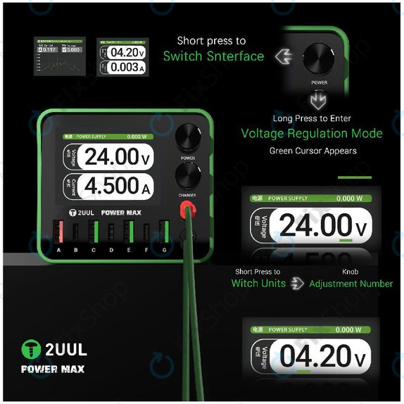 Stație de încărcare multi-port 200W, 2UUL PC01