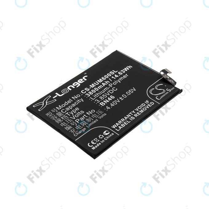Xiaomi Redmi Note 8T, Redmi 7, Redmi 8A - Baterie BN46 3800mAh HQ