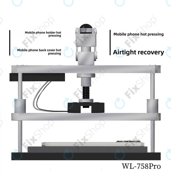 Wylie WL-758 Pro - Presă încălzită pentru reparații de ecrane și capace spate, 220V, EU