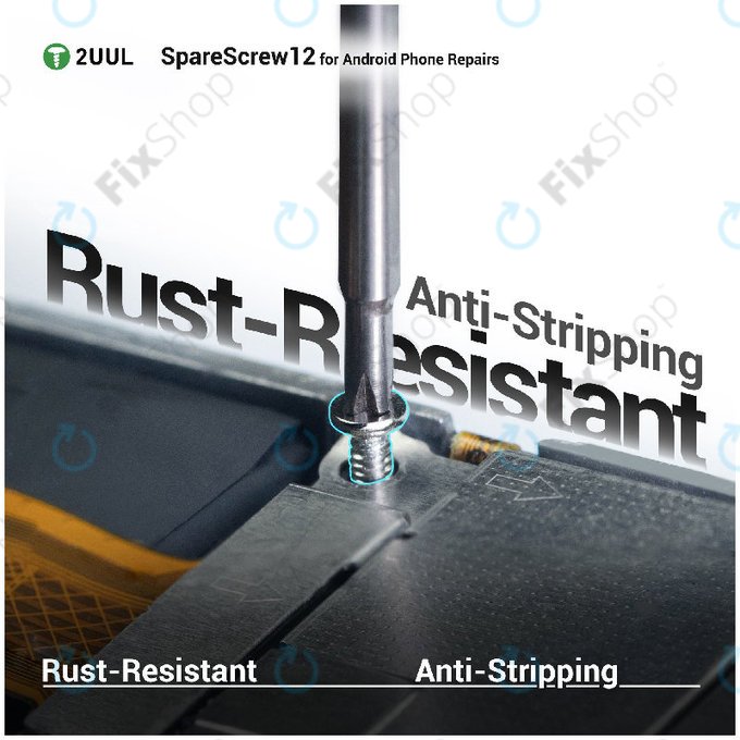 Set șuruburi Phillips pentru reparații Android, 2UUL SC12, 1200 buc/pachet