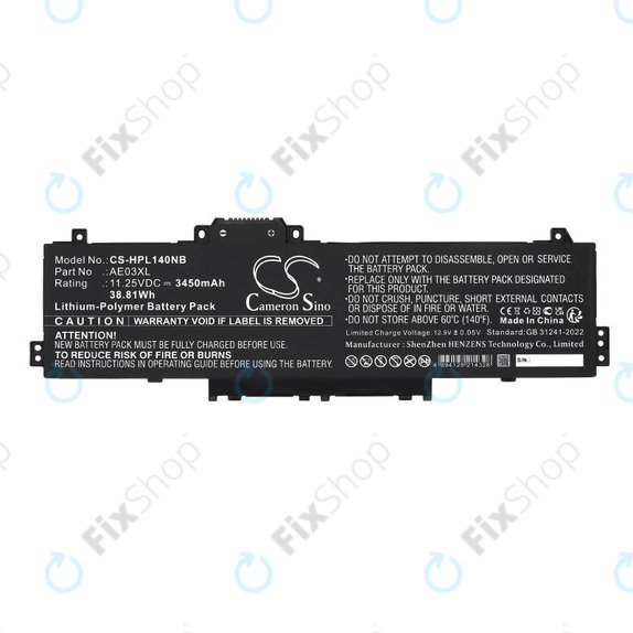Baterie pentru HP 14, 15, 3450mAh, Li-Pol, 11.25V, AE03XL, HQ