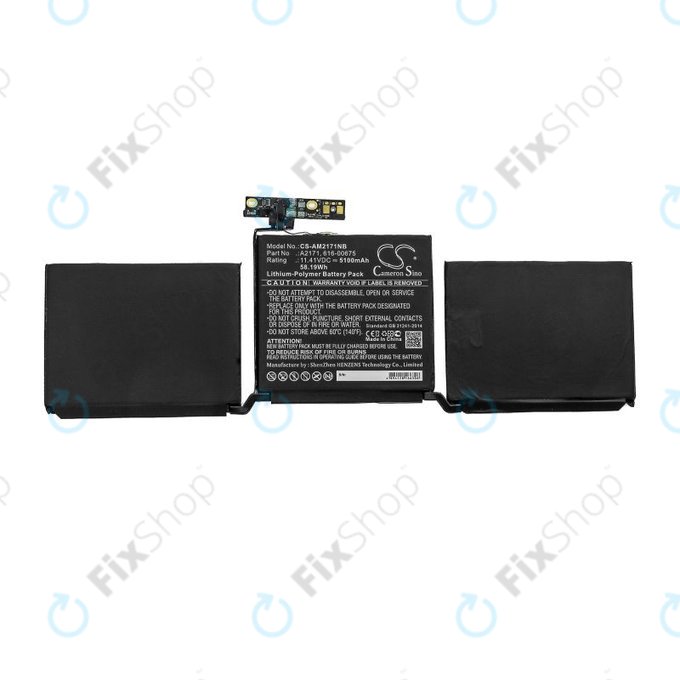 Apple MacBook Pro 13" A2159 (2019), A2289 (2020), A2338 (2020) - Baterie A2171 5100mAh HQ