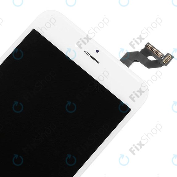 Ecran pentru iPhone 6S Plus, White, Sticlă tactilă cu ramă