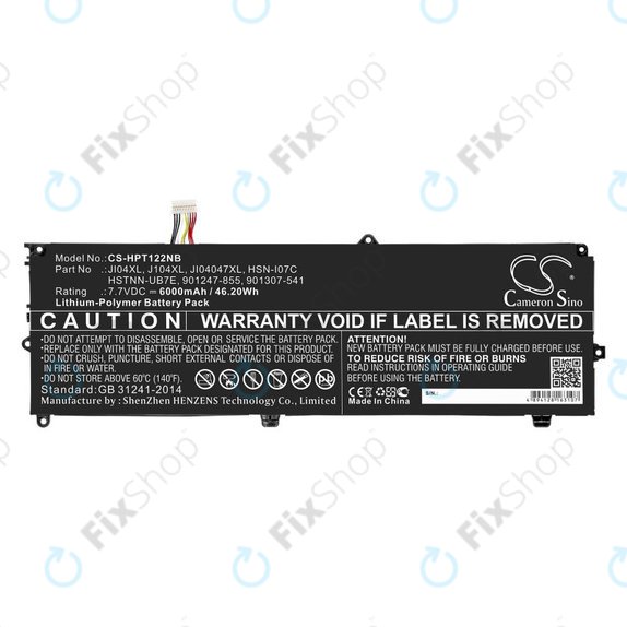 Baterie pentru HP Elite X2 1012 G2, 6000mAh, Li-Pol, 7.7V, JI04XL, HQ