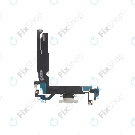 Apple iPhone 16 - Conector de Încărcare + Cablu Flex (White)