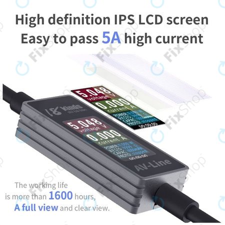 AV-Line - Cablu de Incărcare cu Detectare Inteligentă (USB-C - USB-C)