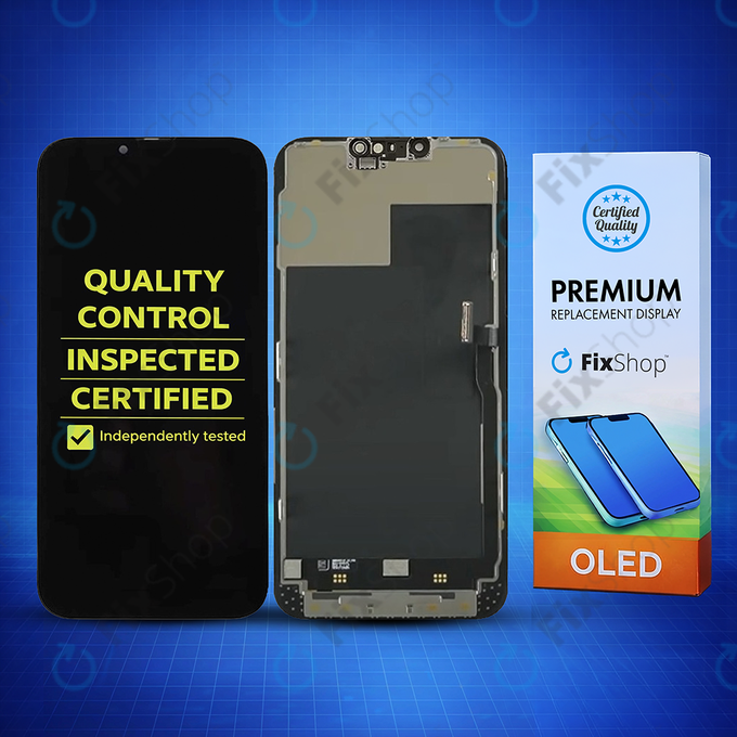 Apple iPhone 13 Pro Max - Ecran LCD + Sticlă Tactilă + Ramă Hard OLED FixPremium