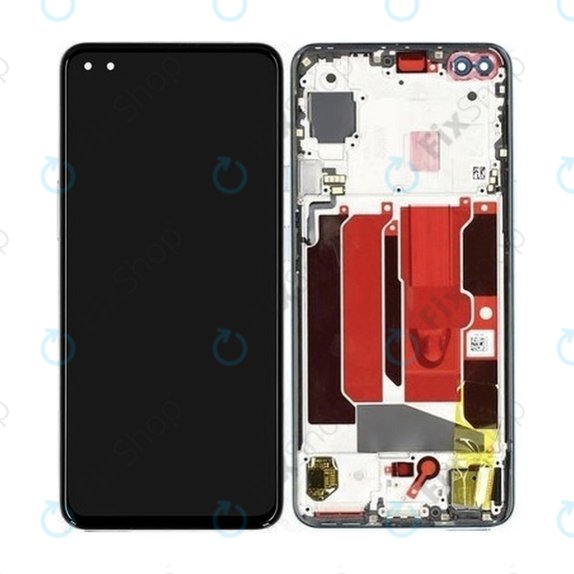 OnePlus Nord - Ecran LCD + Sticla Tactilă + Ramă (Blue Marble) - 2011100197 Genuine Service Pack