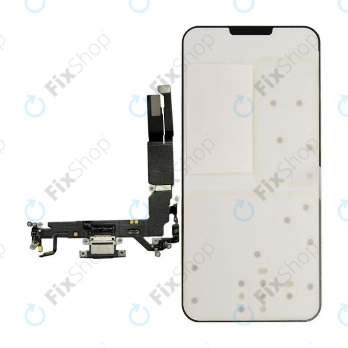 Conector de Încărcare + Cablu Flex pentru iPhone 17 | Black | 923-13603 | Genuine Apple