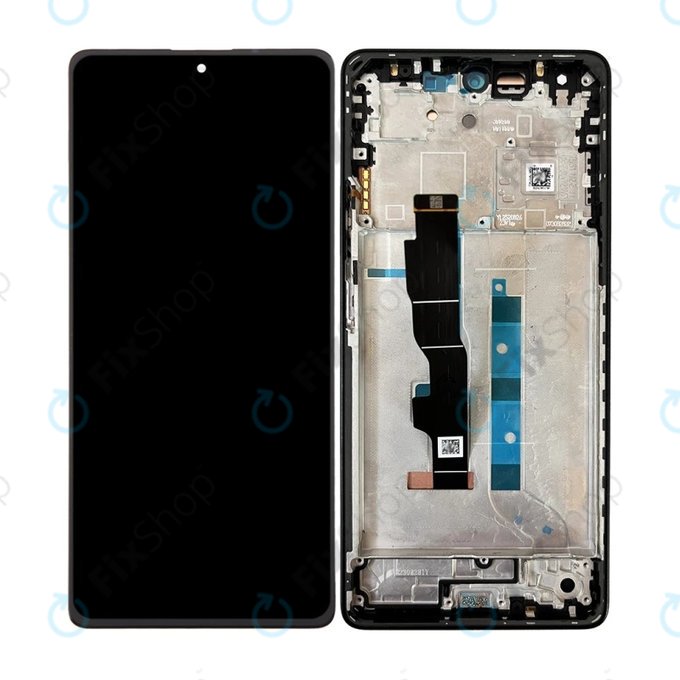 Xiaomi Redmi Note 13 5G 2312DRAABC - Ecran LCD + Sticlă Tactilă + Ramă (Stealth Black) OLED