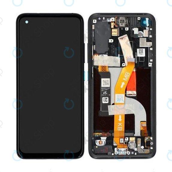 Asus Zenfone 8 ZS590KS - Ecran LCD + Sticlă Tactilă + Ramă (Obsidian Black) - 90AI0061-R20010 Genuine Service Pack