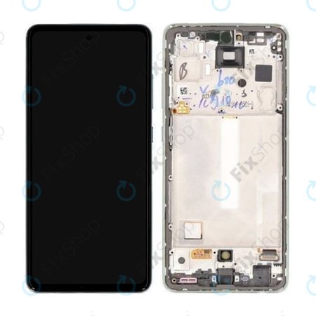 Samsung Galaxy A52s 5G A528B - Ecran LCD + Sticlă Tactilă + Ramă (Awesome Mint) - GH82-26861E, GH82-26863E, GH82-26910E, GH82-26909E Genuine Service Pack