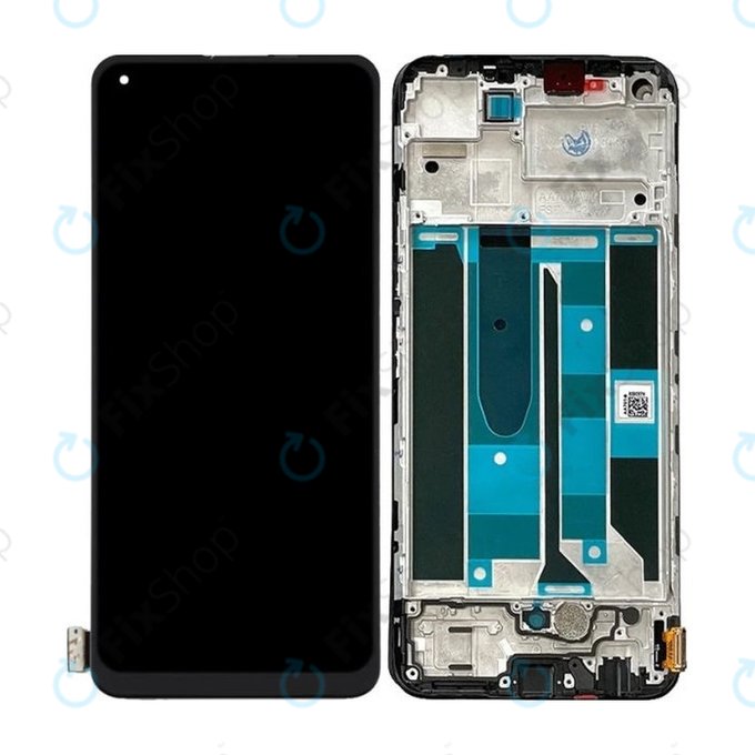 Realme 8 Pro - Ecran LCD + Sticlă Tactilă + Ramă (Black) TFT