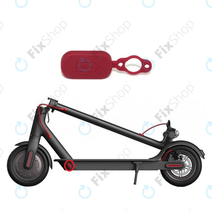 Xiaomi Mi Electric Scooter 1S, 2 M365, Essential, Pro, Pro 2 - Capac de Cauciuc pentru Conectorul de Încărcare (Red)