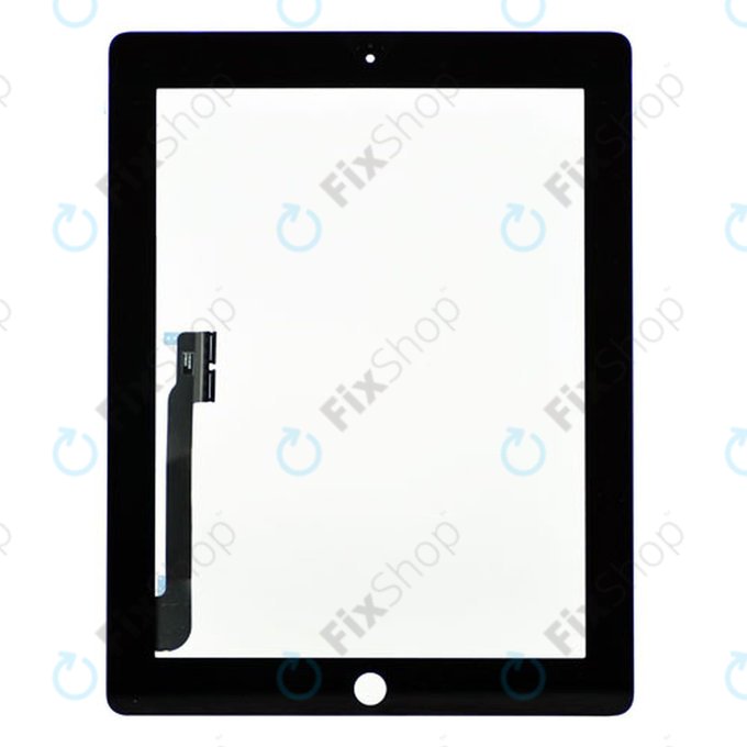 Apple iPad 3, iPad 4 - Sticlă Tactilă (Black)