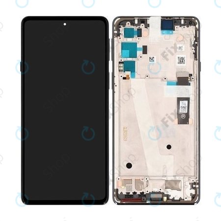 Motorola Edge 20 XT2143 - Ecran LCD + Sticlă tactilă + Ramă (Frostred Grey) - 5D68C19192 Genuine Service Pack