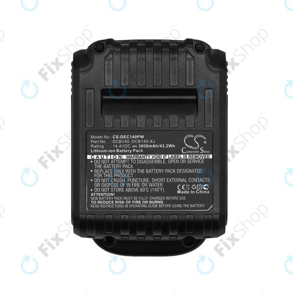 Baterie pentru Dewalt DCB090, XR, 3000mAh, Li-Ion, 14.4V, DCB140, HQ