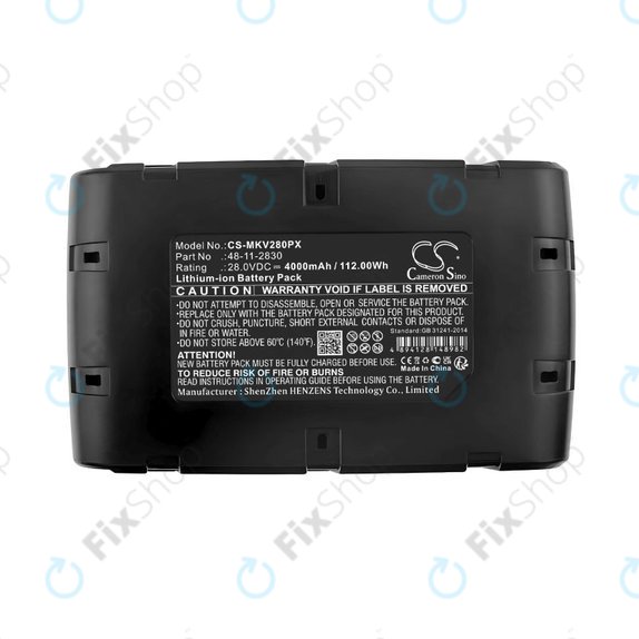 Baterie pentru Milwaukee 0721-20, V28 Vc, Wurth Bs 28-A Combi, 4000mAh, Li-Ion, 28V, 48-11-2830, HQ