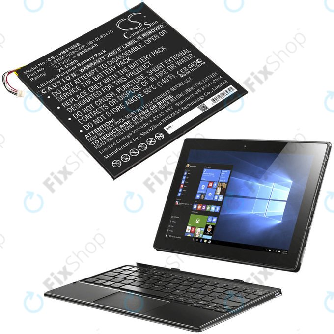Baterie pentru Lenovo Miix 300, Miix 310, 6900mAh, Li-Pol, 3.7V, LENM1029CWP, HQ