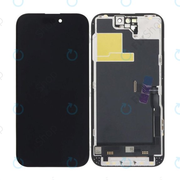 Ecran In-Cell FHD pentru iPhone 14 Pro, Sticlă tactilă cu ramă, FixPremium